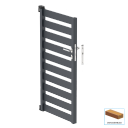 Jednoskrzydłowa brama aluminiowa 1,025x1,50m z wypełnieniem 20x100 R7016 - zestaw
